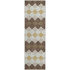 Piper Looms Mayfield Geometric AMF1007 Brown Machine Washable Area Rug Runner Main Image