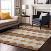 Piper Looms Mayfield Geometric AMF1007 Copper Machine Washable Area Rug Lifestyle Image Feature