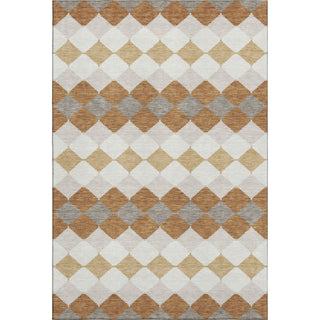 Piper Looms Mayfield Geometric AMF1007 Copper Machine Washable Area Rug main image
