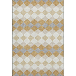Piper Looms Mayfield Geometric AMF1007 Gold Machine Washable Area Rug main image