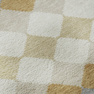 Piper Looms Mayfield Geometric AMF1007 Gold Machine Washable Area Rug Swatch Image