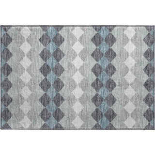 Piper Looms Mayfield Geometric AMF1007 Gray Machine Washable Area Rug Scatter Main Image