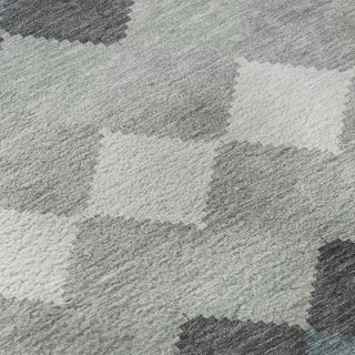 Piper Looms Mayfield Geometric AMF1007 Gray Machine Washable Area Rug Swatch Image