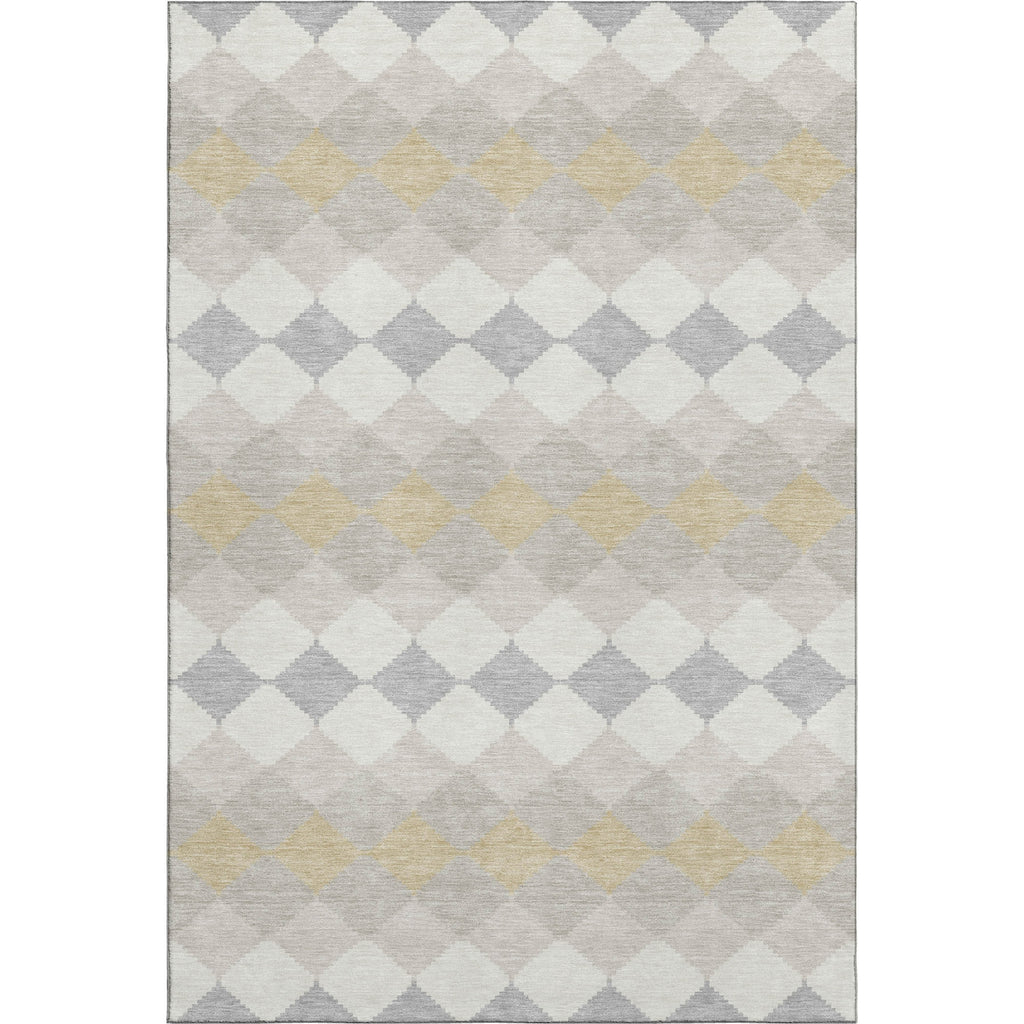 Piper Looms Mayfield Geometric AMF1007 Ivory Machine Washable Area Rug main image