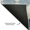 Piper Looms Mayfield Geometric AMF1007 Navy Machine Washable Area Rug Backing Image