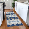 Piper Looms Mayfield Geometric AMF1007 Navy Machine Washable Area Rug Runner Lifestyle Image Feature
