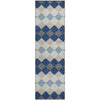 Piper Looms Mayfield Geometric AMF1007 Navy Machine Washable Area Rug Runner Main Image