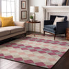 Piper Looms Mayfield Geometric AMF1007 Pink Machine Washable Area Rug Lifestyle Image Feature