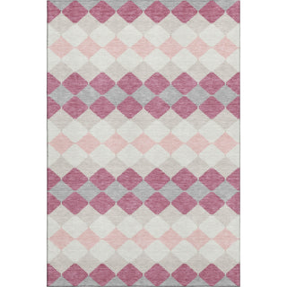 Piper Looms Mayfield Geometric AMF1007 Pink Machine Washable Area Rug main image