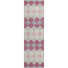 Piper Looms Mayfield Geometric AMF1007 Pink Machine Washable Area Rug Runner Main Image
