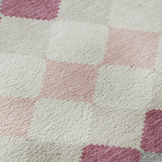 Piper Looms Mayfield Geometric AMF1007 Pink Machine Washable Area Rug Swatch Image