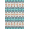 Piper Looms Mayfield Geometric AMF1007 Teal Machine Washable Area Rug main image