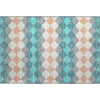 Piper Looms Mayfield Geometric AMF1007 Teal Machine Washable Area Rug Scatter Main Image