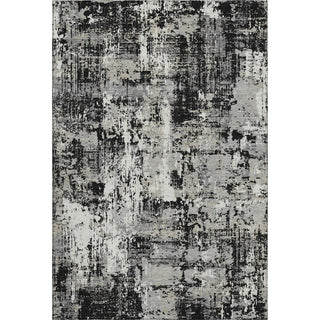 Piper Looms Mayfield Abstract AMF1008 Black Machine Washable Area Rug main image
