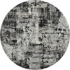 Piper Looms Mayfield Abstract AMF1008 Black Machine Washable Area Rug Round Main Image