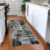 Piper Looms Mayfield Abstract AMF1008 Black Machine Washable Area Rug Runner Lifestyle Image Feature