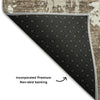 Piper Looms Mayfield Abstract AMF1008 Brown Machine Washable Area Rug Backing Image