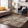 Piper Looms Mayfield Abstract AMF1008 Brown Machine Washable Area Rug Lifestyle Image Feature