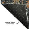 Piper Looms Mayfield Abstract AMF1008 Charcoal Machine Washable Area Rug Backing Image
