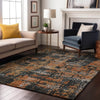 Piper Looms Mayfield Abstract AMF1008 Charcoal Machine Washable Area Rug Lifestyle Image Feature