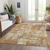 Piper Looms Mayfield Abstract AMF1008 Copper Machine Washable Area Rug Lifestyle Image Feature
