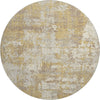Piper Looms Mayfield Abstract AMF1008 Gold Machine Washable Area Rug Round Main Image