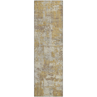 Piper Looms Mayfield Abstract AMF1008 Gold Machine Washable Area Rug Runner Main Image