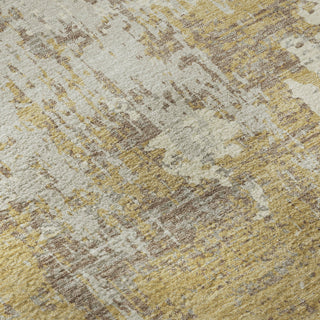 Piper Looms Mayfield Abstract AMF1008 Gold Machine Washable Area Rug Swatch Image