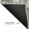 Piper Looms Mayfield Abstract AMF1008 Gray Machine Washable Area Rug Backing Image