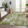 Piper Looms Mayfield Abstract AMF1008 Green Machine Washable Area Rug Lifestyle Image Feature