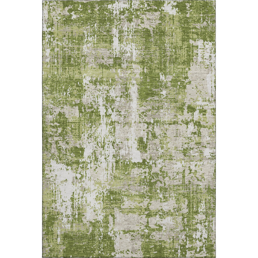 Piper Looms Mayfield Abstract AMF1008 Green Machine Washable Area Rug main image