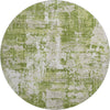 Piper Looms Mayfield Abstract AMF1008 Green Machine Washable Area Rug Round Main Image