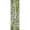 Piper Looms Mayfield Abstract AMF1008 Green Machine Washable Area Rug Runner Main Image