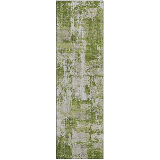 Piper Looms Mayfield Abstract AMF1008 Green Machine Washable Area Rug Runner Main Image
