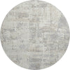 Piper Looms Mayfield Abstract AMF1008 Ivory Machine Washable Area Rug Round Main Image