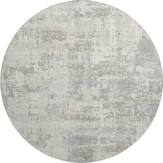 Piper Looms Mayfield Abstract AMF1008 Ivory Machine Washable Area Rug Round Main Image