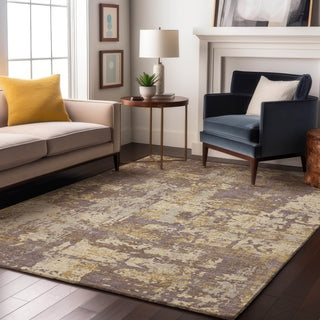 Piper Looms Mayfield Abstract AMF1008 Lavender Machine Washable Area Rug Lifestyle Image Feature