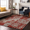 Piper Looms Mayfield Abstract AMF1008 Red Machine Washable Area Rug Lifestyle Image Feature