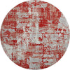 Piper Looms Mayfield Abstract AMF1008 Red Machine Washable Area Rug Round Main Image