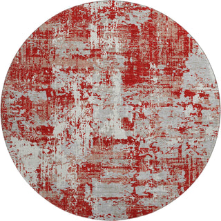 Piper Looms Mayfield Abstract AMF1008 Red Machine Washable Area Rug Round Main Image