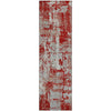 Piper Looms Mayfield Abstract AMF1008 Red Machine Washable Area Rug Runner Main Image