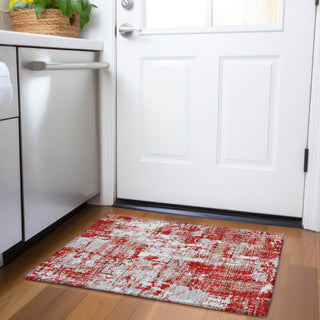 Piper Looms Mayfield Abstract AMF1008 Red Machine Washable Area Rug Scatter Lifestyle Image Feature