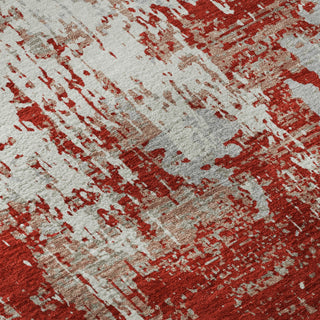Piper Looms Mayfield Abstract AMF1008 Red Machine Washable Area Rug Swatch Image
