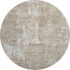 Piper Looms Mayfield Abstract AMF1008 Taupe Machine Washable Area Rug Round Main Image