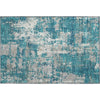 Piper Looms Mayfield Abstract AMF1008 Teal Machine Washable Area Rug Scatter Main Image