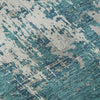 Piper Looms Mayfield Abstract AMF1008 Teal Machine Washable Area Rug Swatch Image
