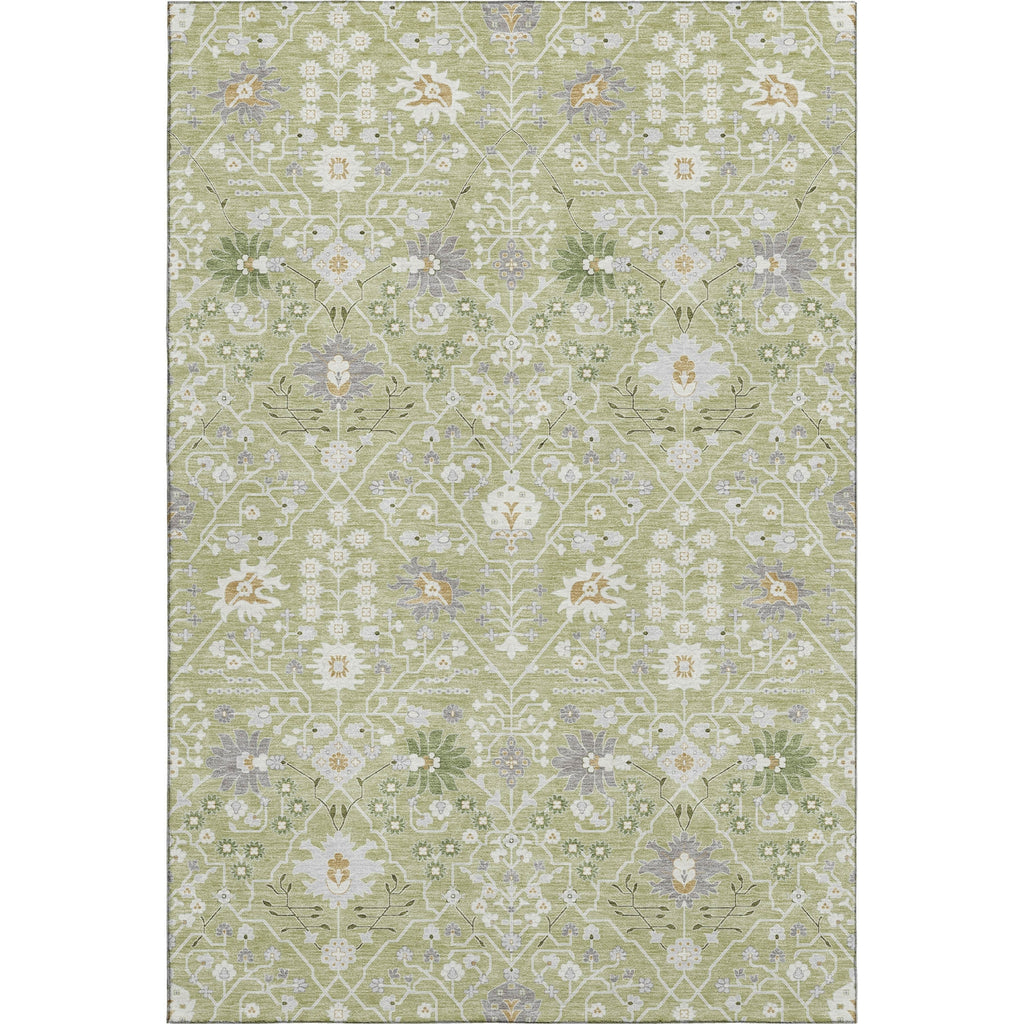 Piper Looms Mayfield Oriental AMF1009 Aloe Machine Washable Area Rug main image