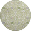 Piper Looms Mayfield Oriental AMF1009 Aloe Machine Washable Area Rug Round Main Image