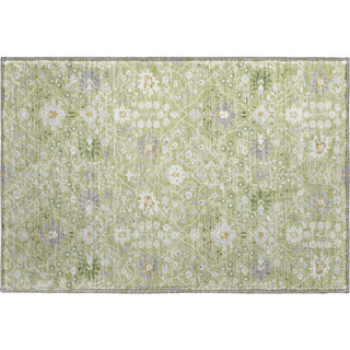 Piper Looms Mayfield Oriental AMF1009 Aloe Machine Washable Area Rug Scatter Main Image