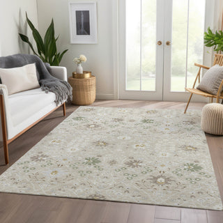 Piper Looms Mayfield Oriental AMF1009 Beige Machine Washable Area Rug Lifestyle Image Feature